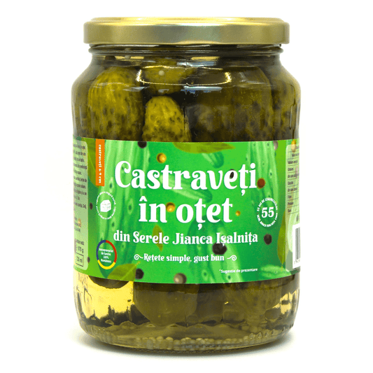 Castraveti Cornichon in otet, lungime 3-6 cm, borcan 720ml