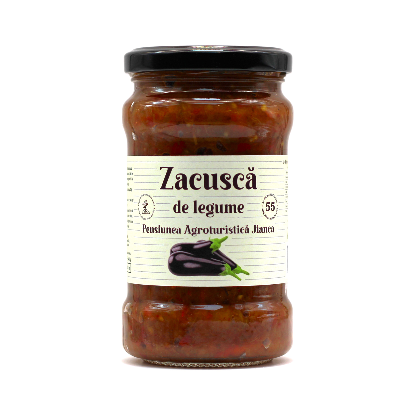 Zacusca de Legume din reteta Traditionala, borcan 370 ml