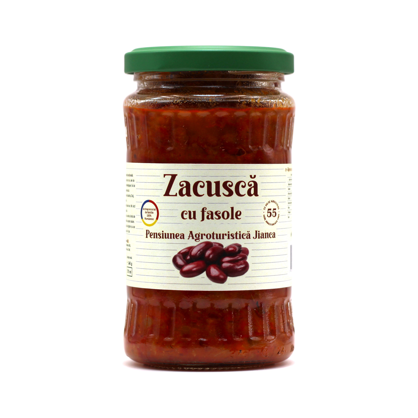 Zacusca cu Fasole din reteta Traditionala, borcan 370 ml