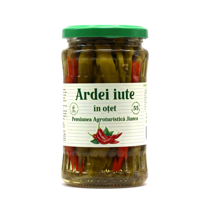 Ardei iute in otet, borcan 370 g